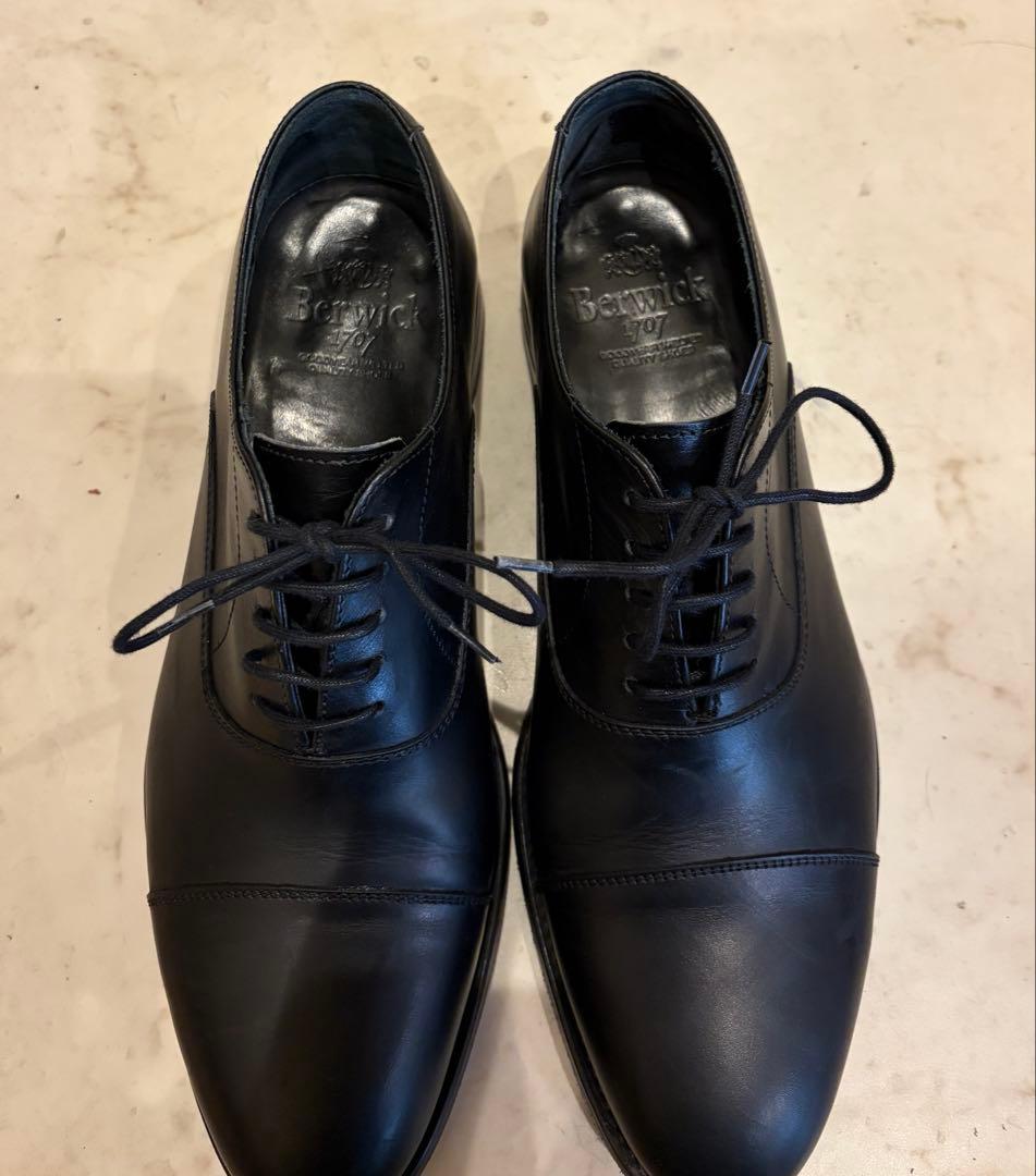 Berwick 1707 内羽根 ストレートチップ シューズ 7ハーフ 3070