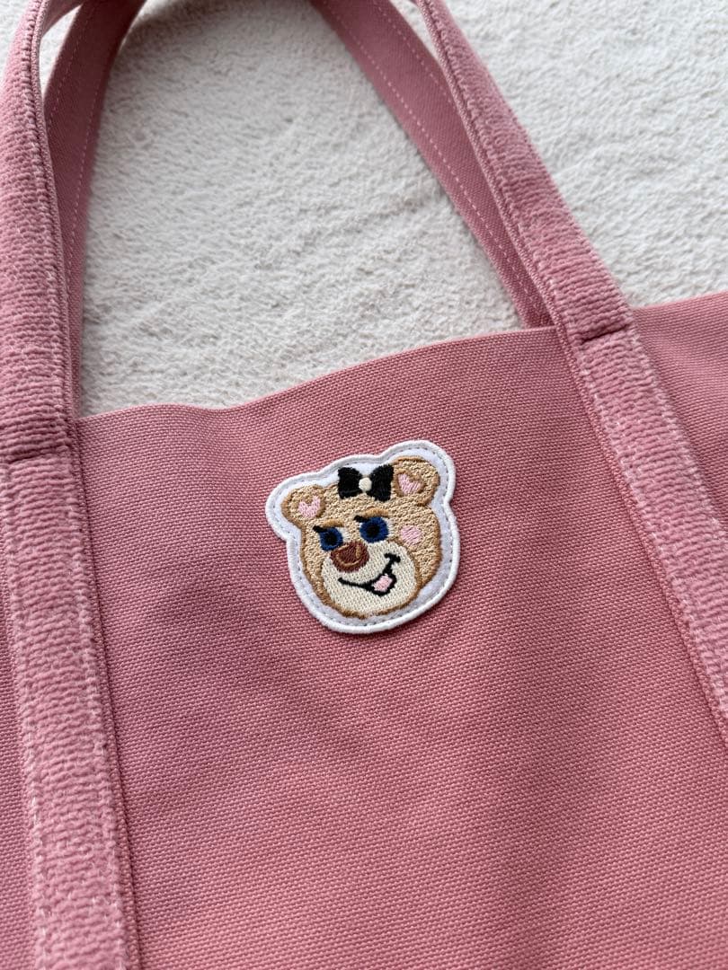 FEILER オールドテディトートバッグ 大 ピンク