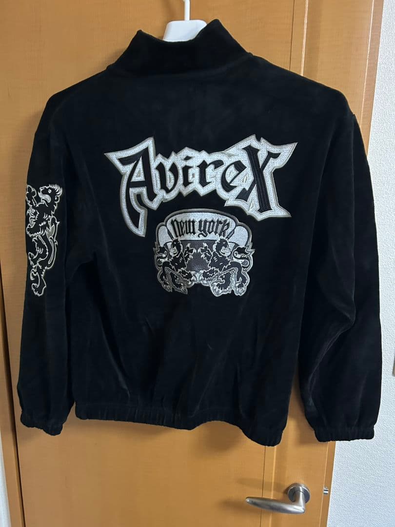 AVIREX ベロアジャージ セットアップ 黒