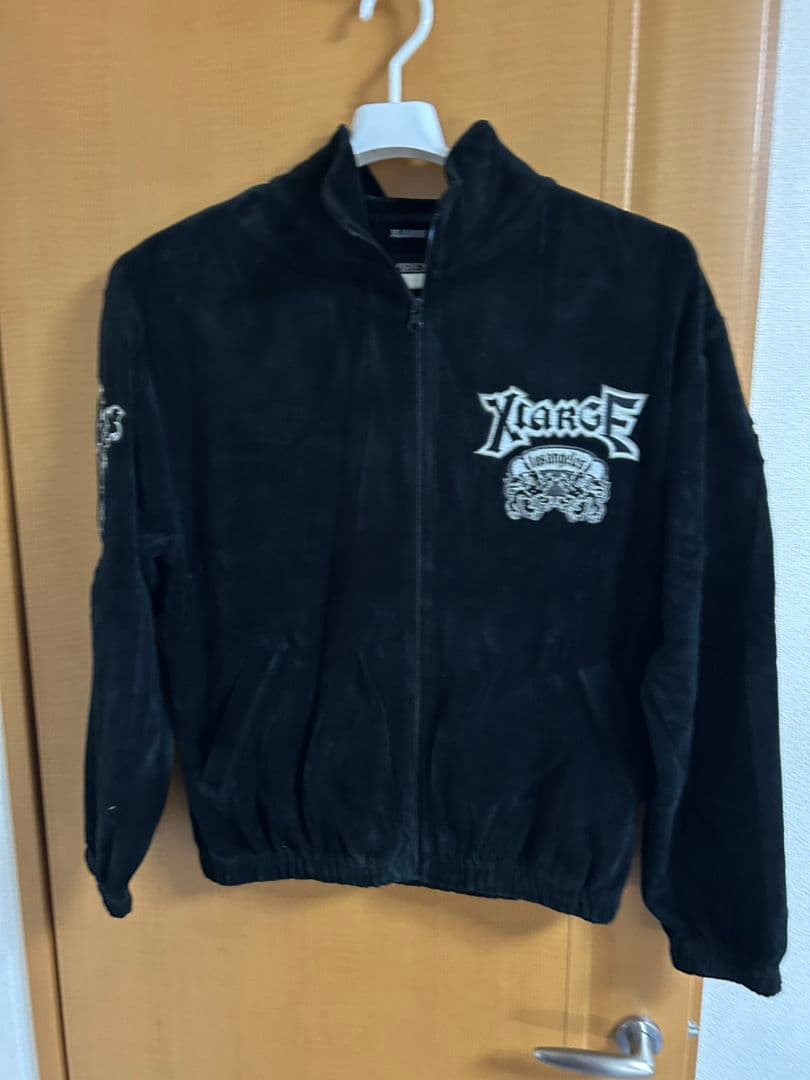 AVIREX ベロアジャージ セットアップ 黒