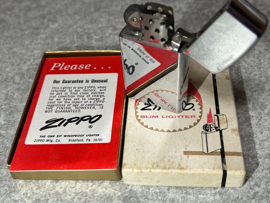 ビンテージzippo 1966年スリム PLANE PARTS INC.