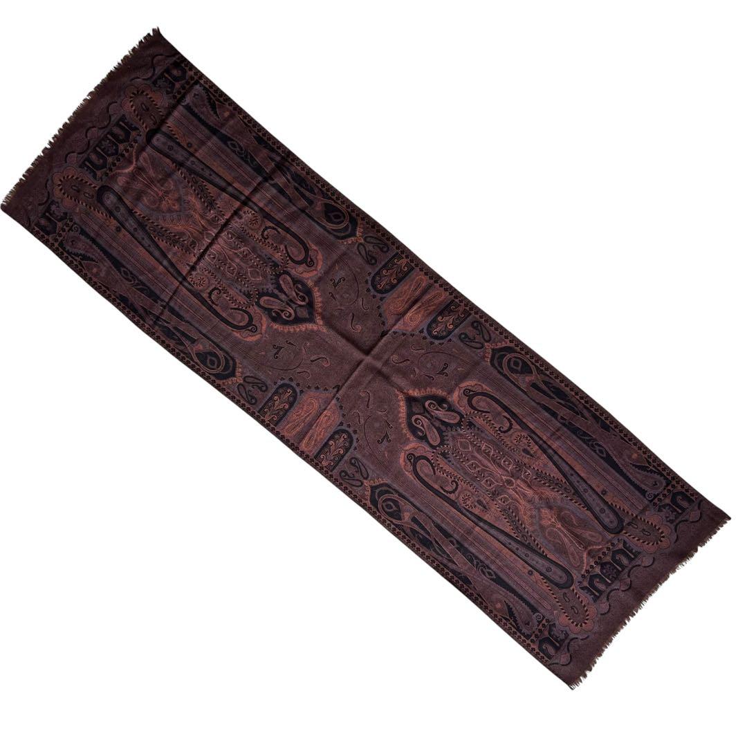 【専用】ETROエトロ　ダークブラウン　ペイズリー　ストール