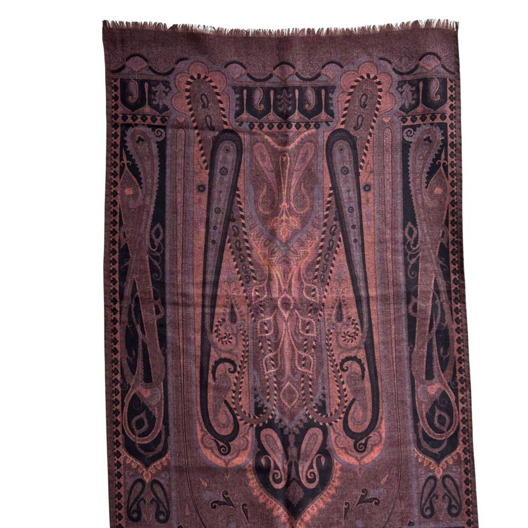 【専用】ETROエトロ　ダークブラウン　ペイズリー　ストール