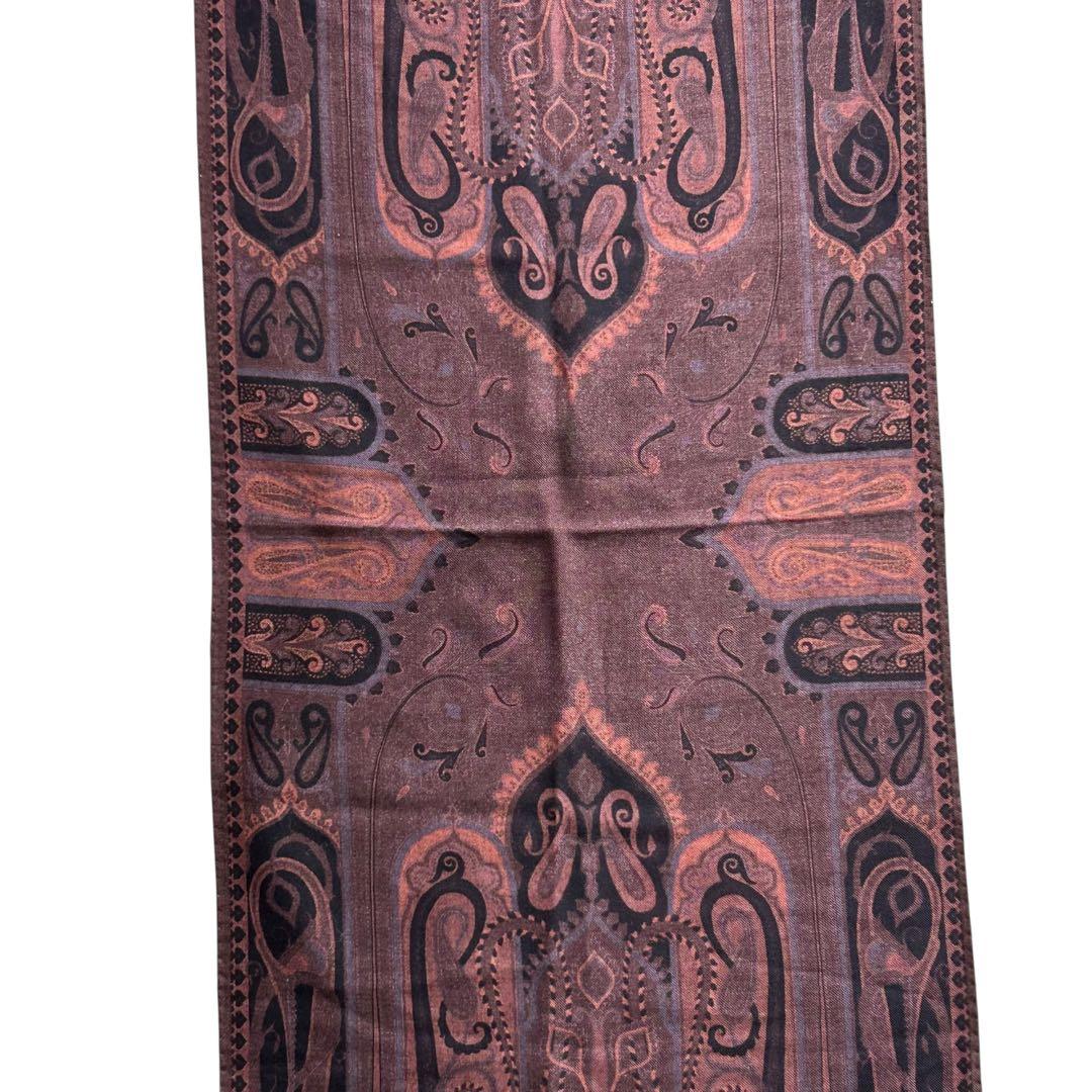 【専用】ETROエトロ　ダークブラウン　ペイズリー　ストール