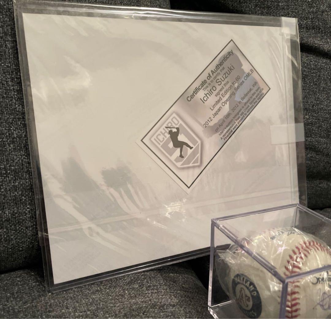 60個限定　イチロー　直筆サイン　2012年 MLB日本開幕戦　公式球　証明書有