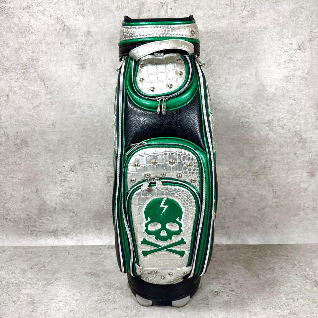 【激レア】極美品 ダンスウィズドラゴン キャディバッグ クロコ型押し 収納袋付