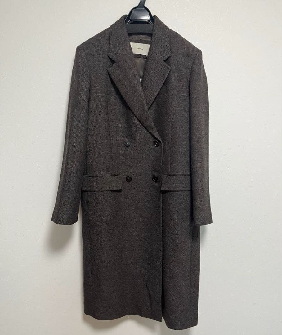 TODAYFUL ウール100%チェスターコート ダークブラウン 38 タグ付き