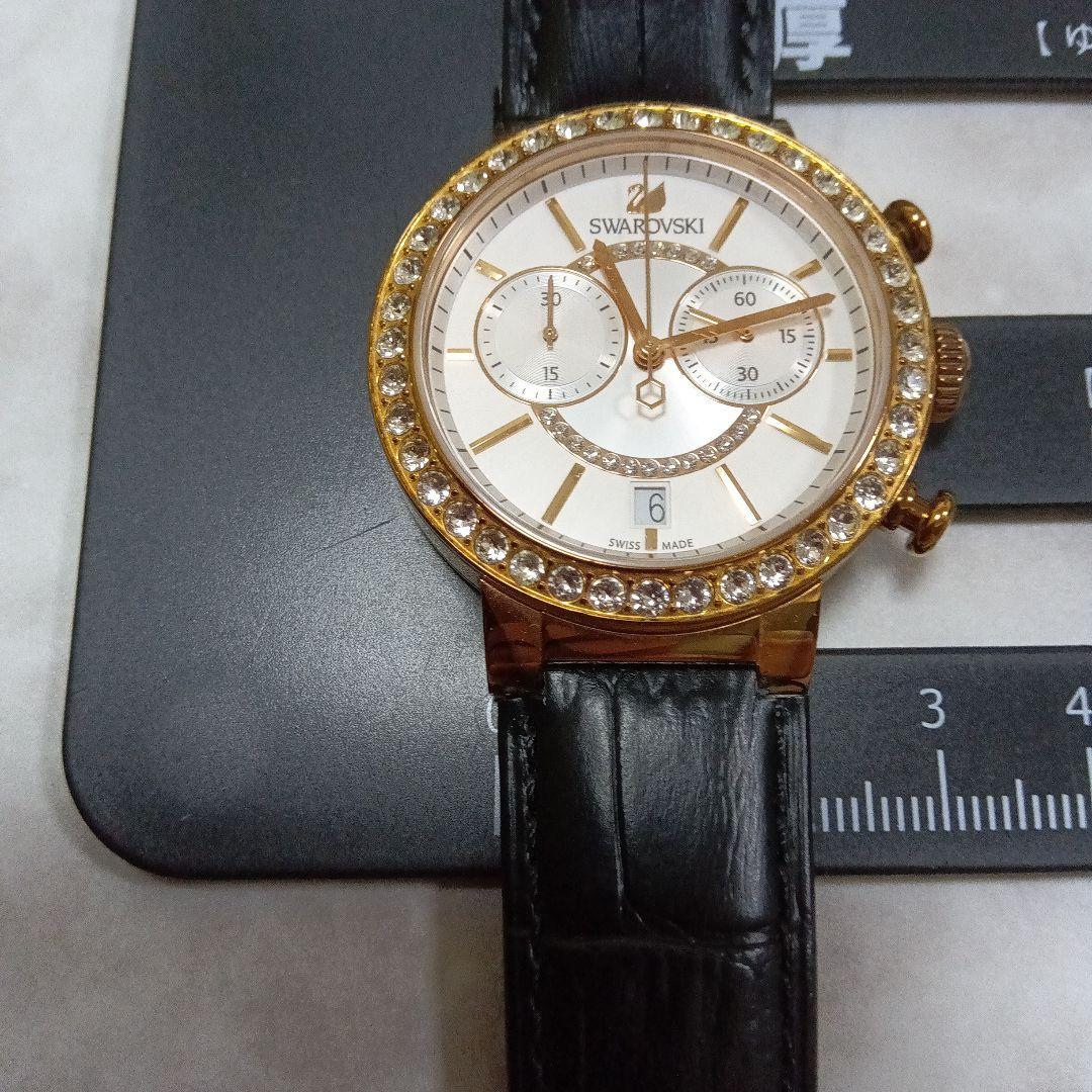 SWAROVSKI スワロフスキー　クロノグラフ　ストーン　腕時計