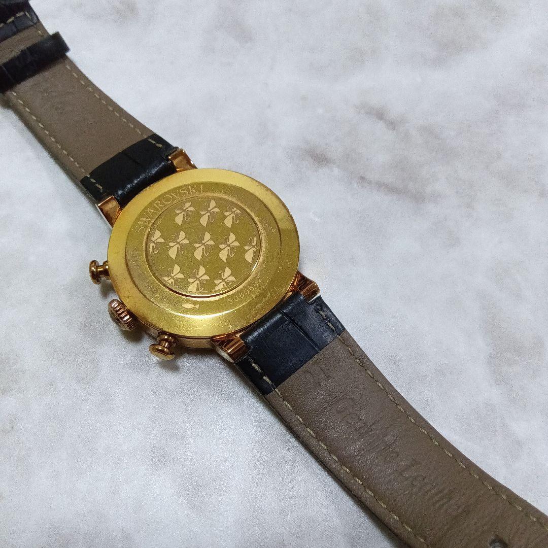 SWAROVSKI スワロフスキー　クロノグラフ　ストーン　腕時計