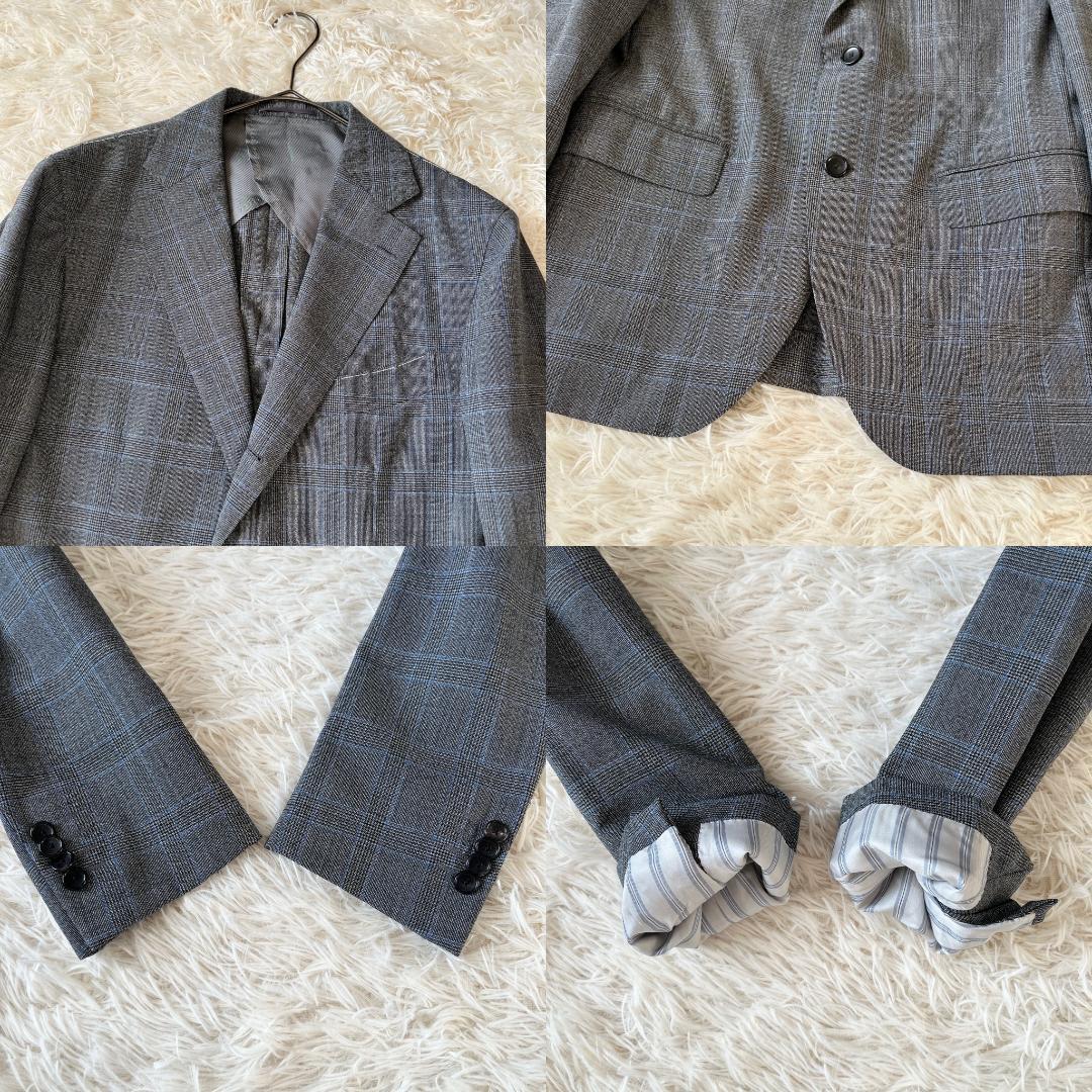 48★エディフィス×ロロピアーナ スリーピース 2B セットアップスーツ グレー