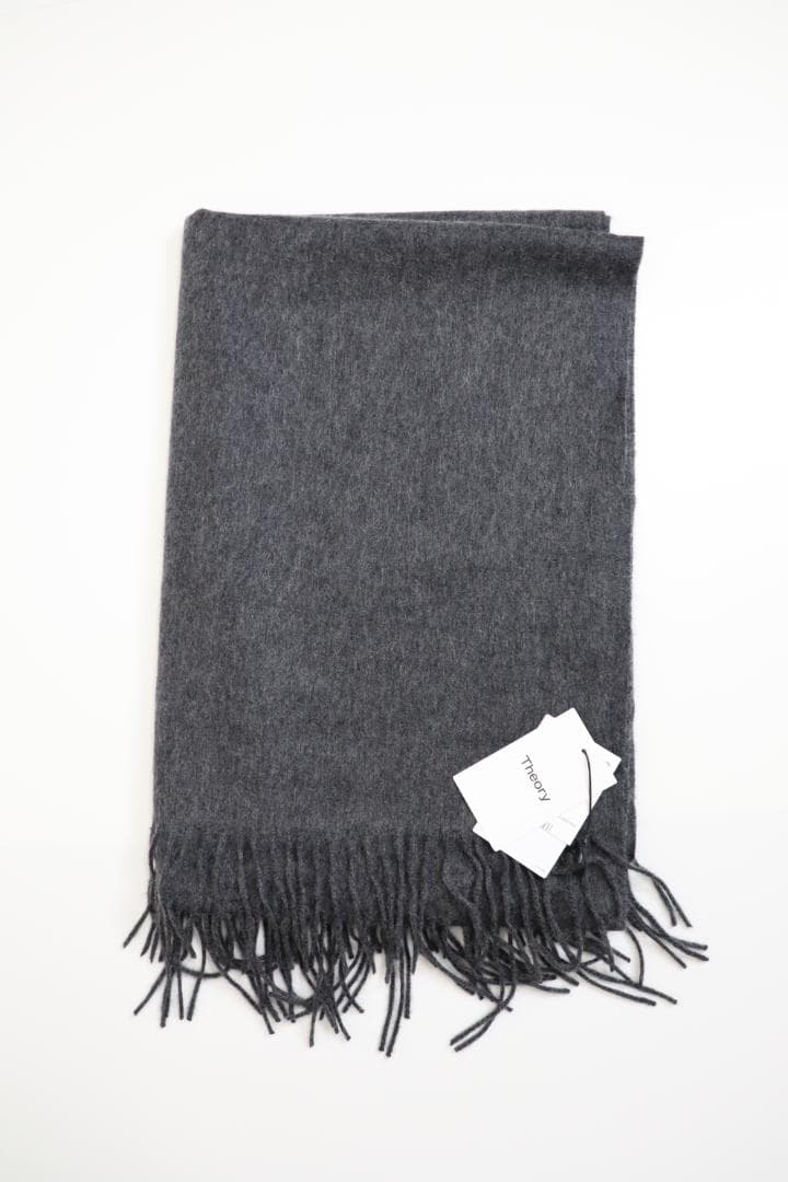 Theory セオリー ストール マフラー 大判　カシミヤ100% グレー