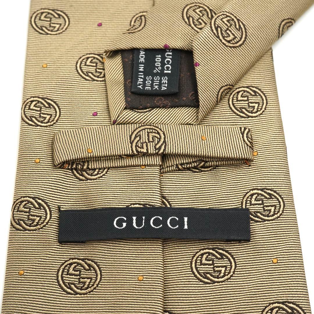 ✨新品同様✨　GUCCI グッチ　ネクタイ　GG インターロッキング　ドット
