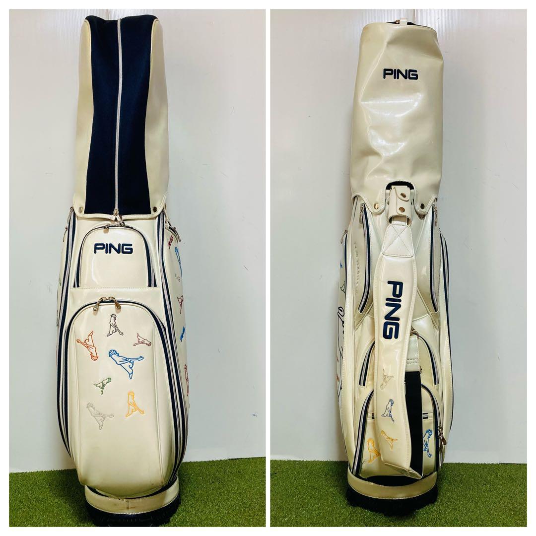 PING ピン Mr.PING キャディバッグ エナメル製 カート型 9.5型