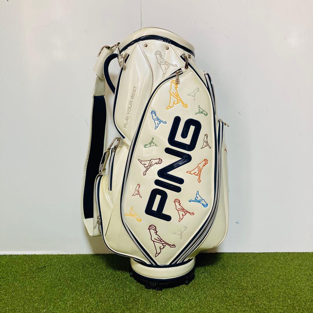 PING ピン Mr.PING キャディバッグ エナメル製 カート型 9.5型