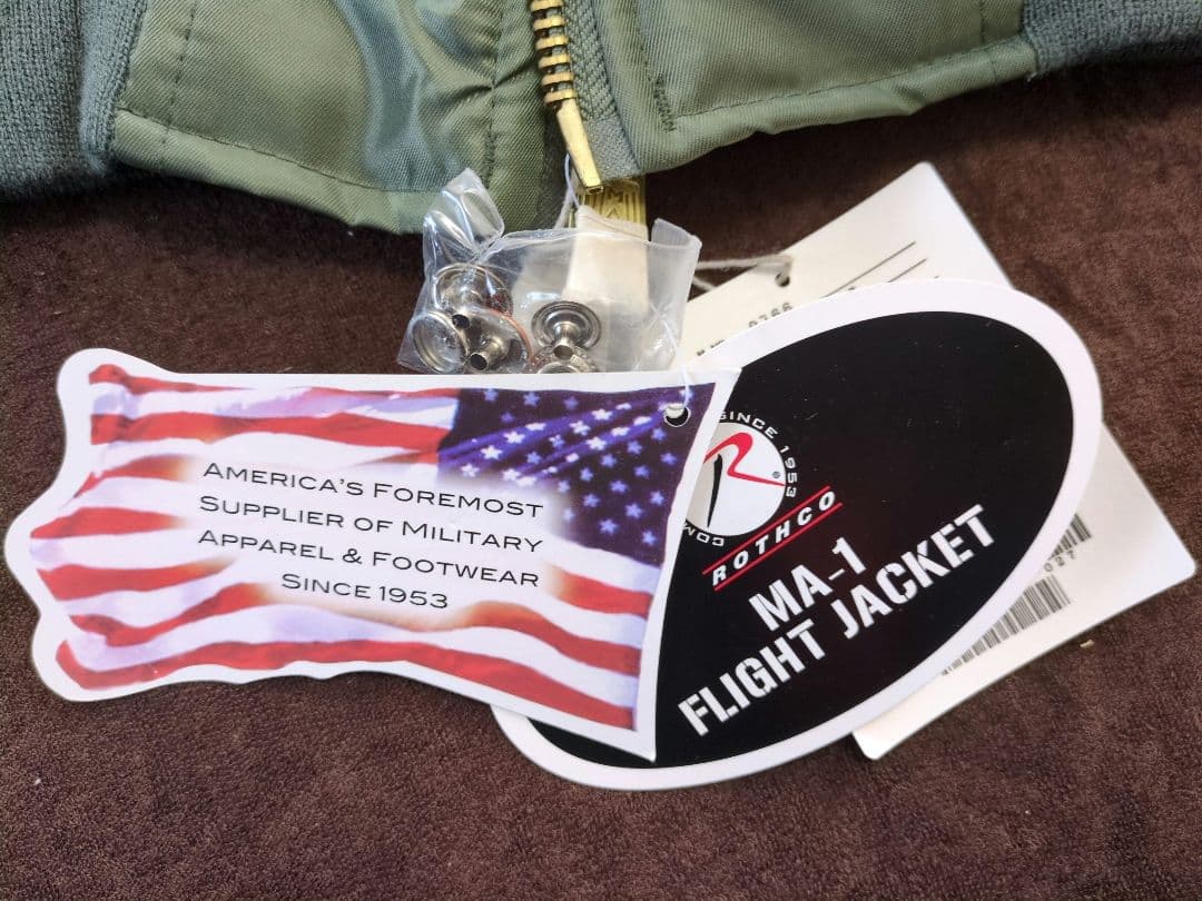 ROTHCO MA-1フライトジャケット メンズ Lサイズ オリーブグリーン
