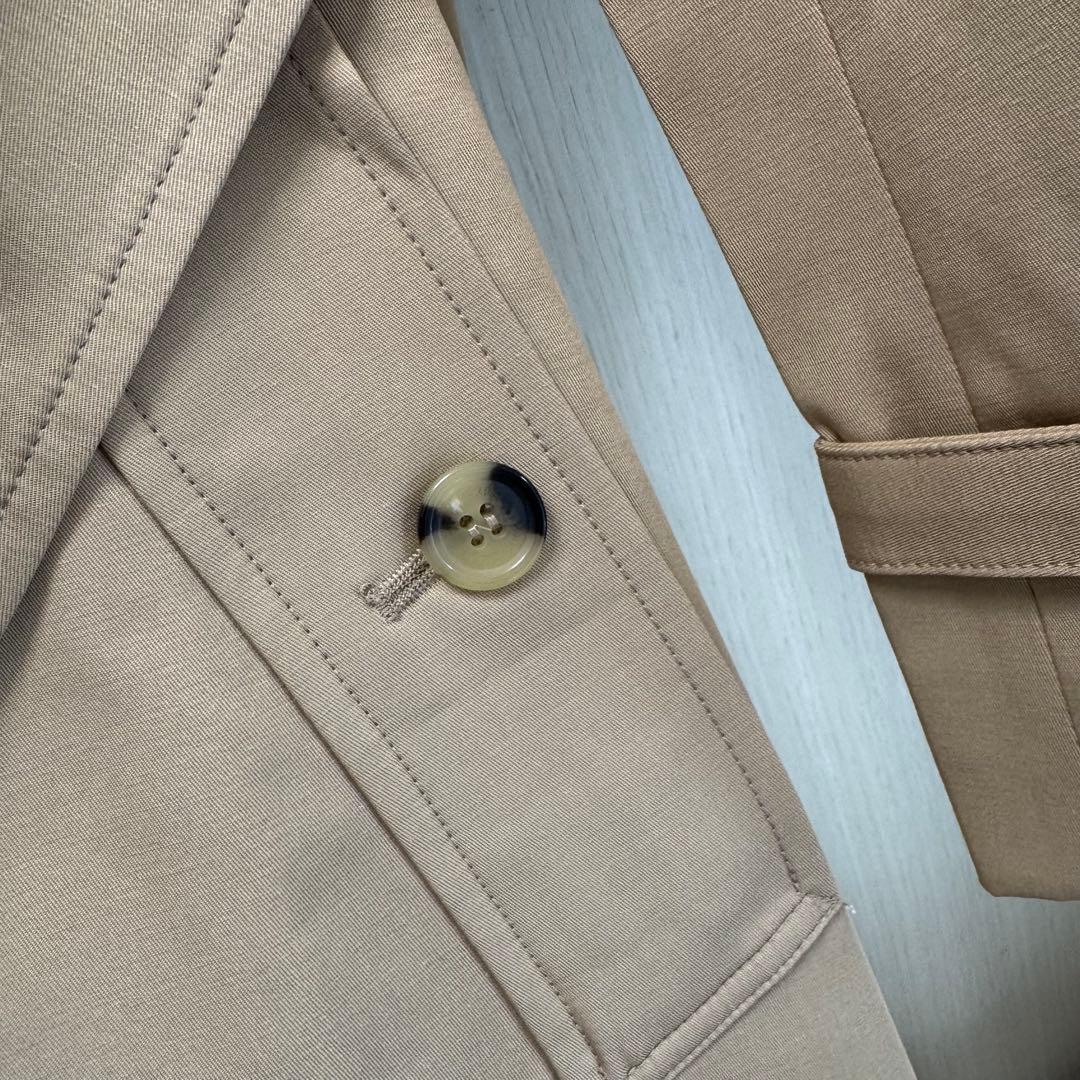 バーバリー　ベージュ トレンチコート ダブルブレスト