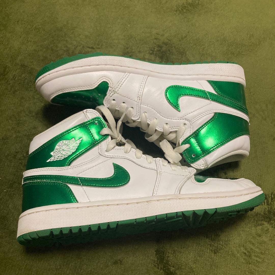 NIKEジョーダン　ゴルフ用ハイカットシューズ ホワイト/グリーン