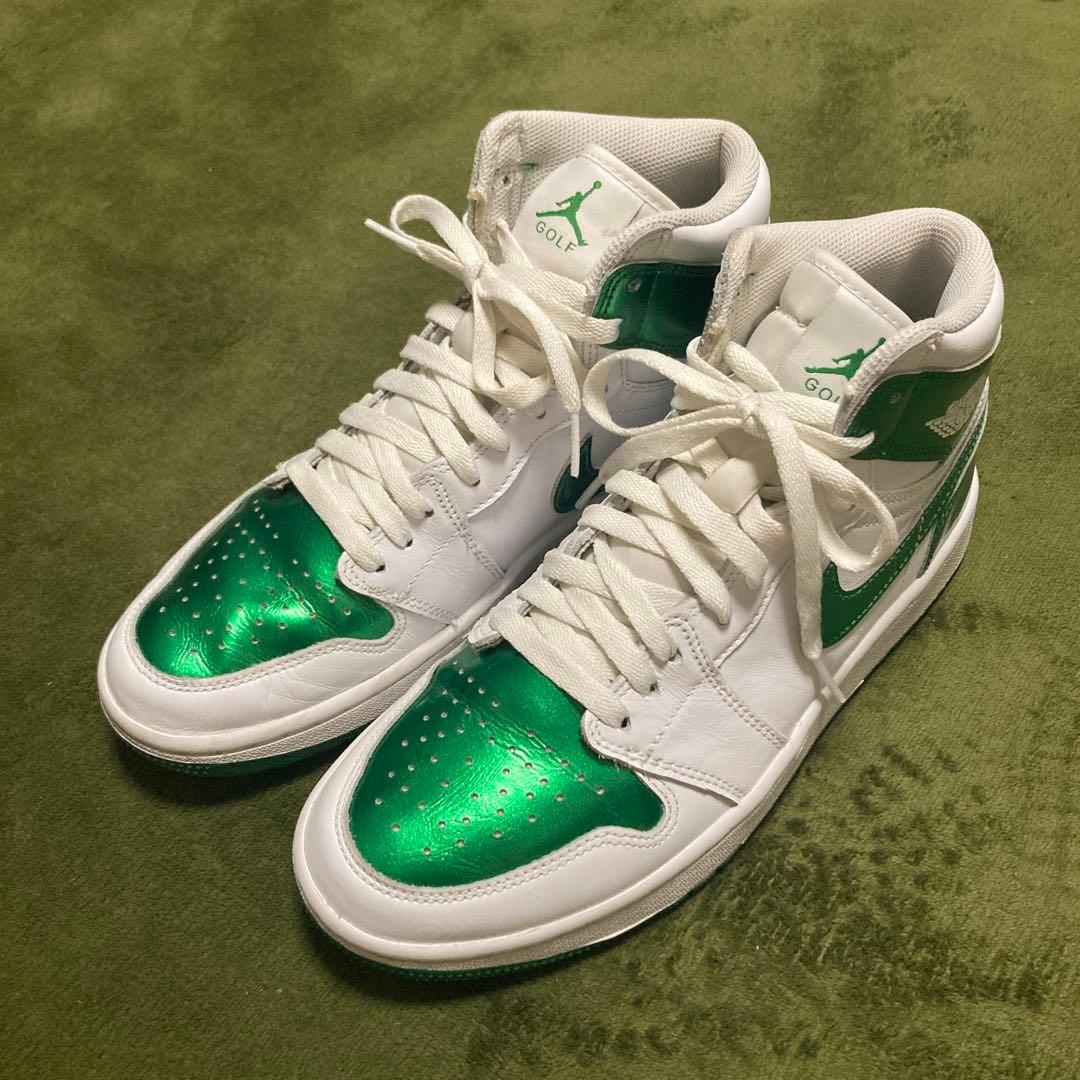 NIKEジョーダン　ゴルフ用ハイカットシューズ ホワイト/グリーン