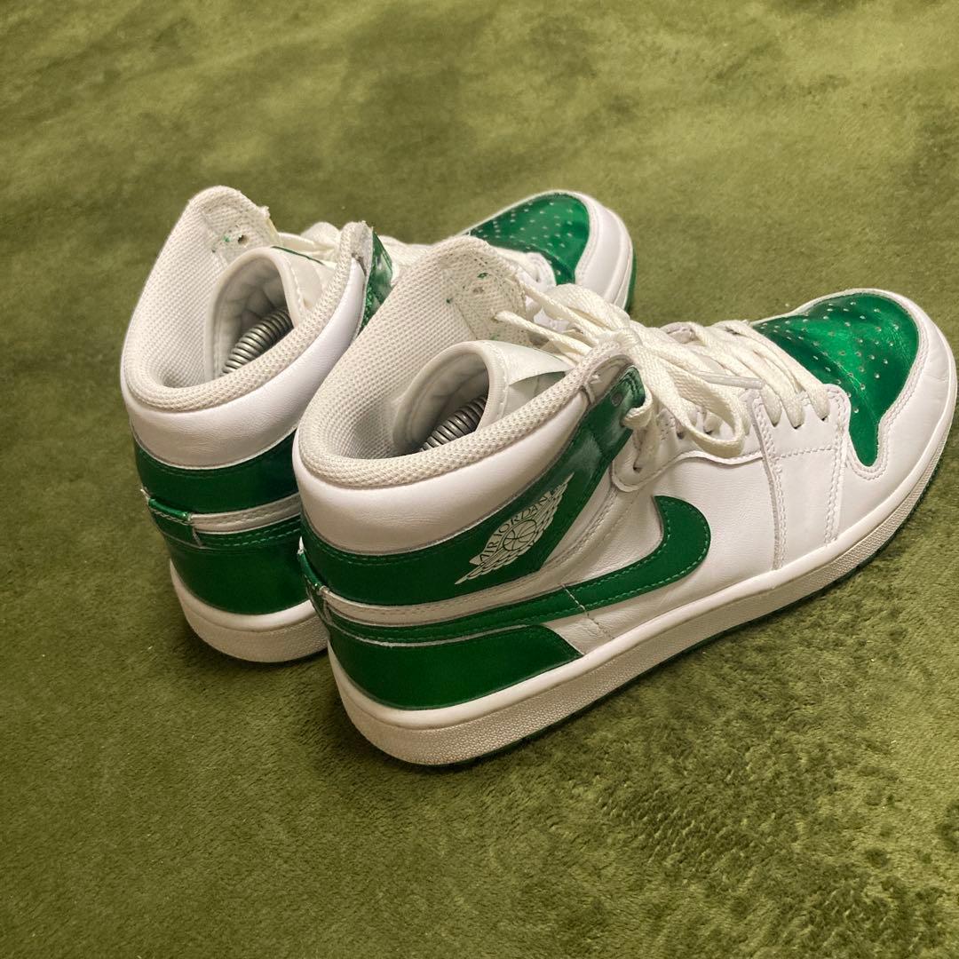 NIKEジョーダン　ゴルフ用ハイカットシューズ ホワイト/グリーン