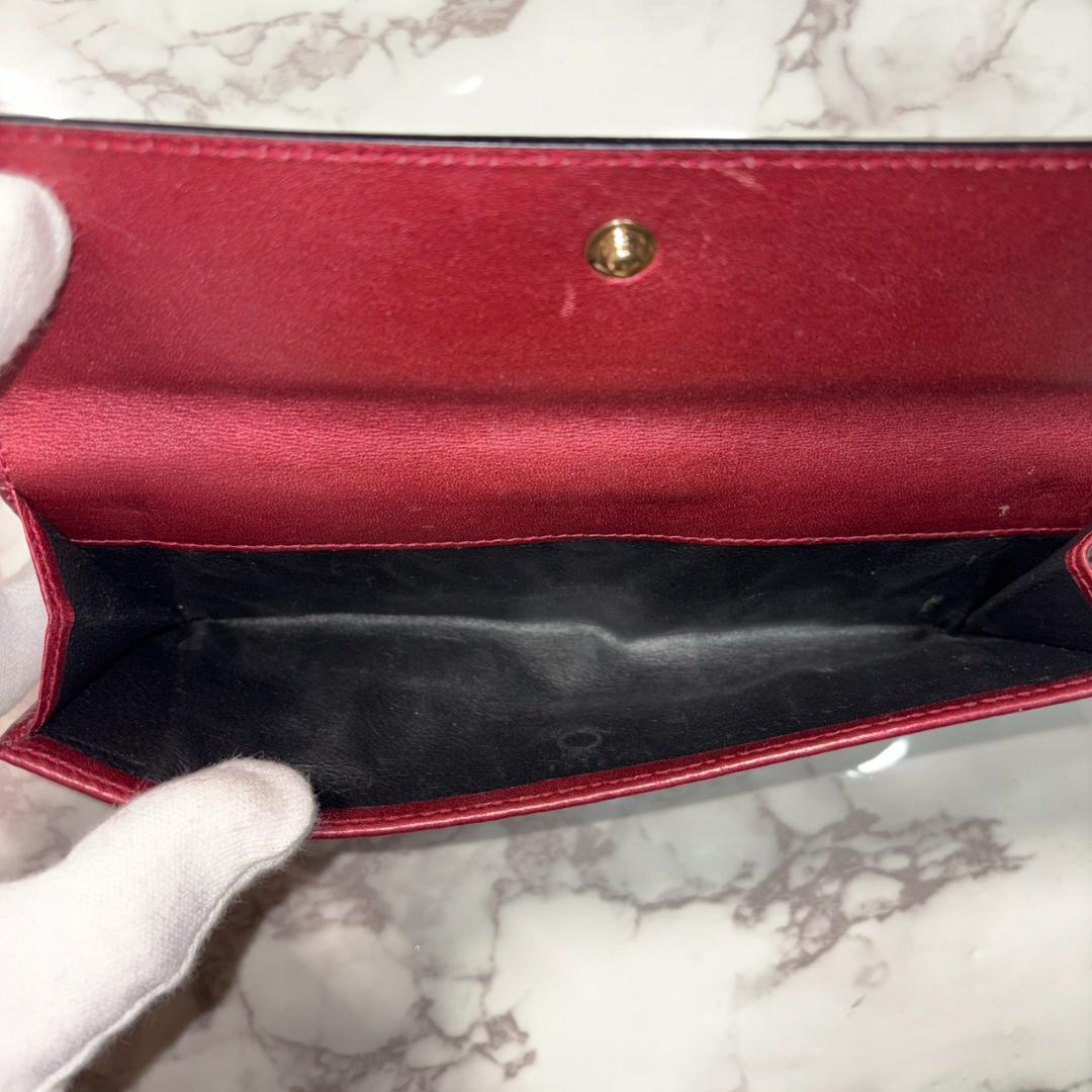 【早い者勝ち】グッチ 長財布 ハート ワインレッド 箱 保存袋 #B645