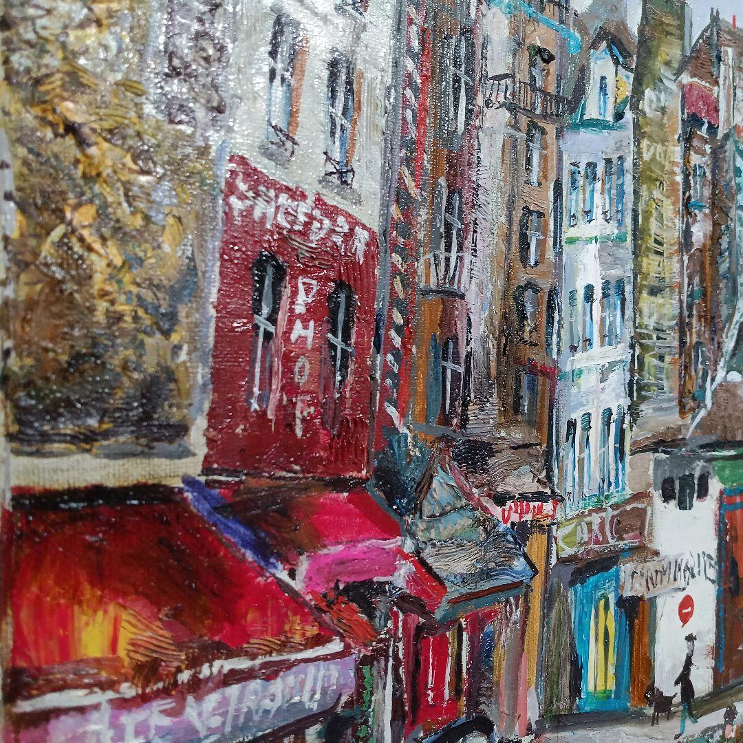 小澤勇寿郎　パリの街です　美品の油絵です