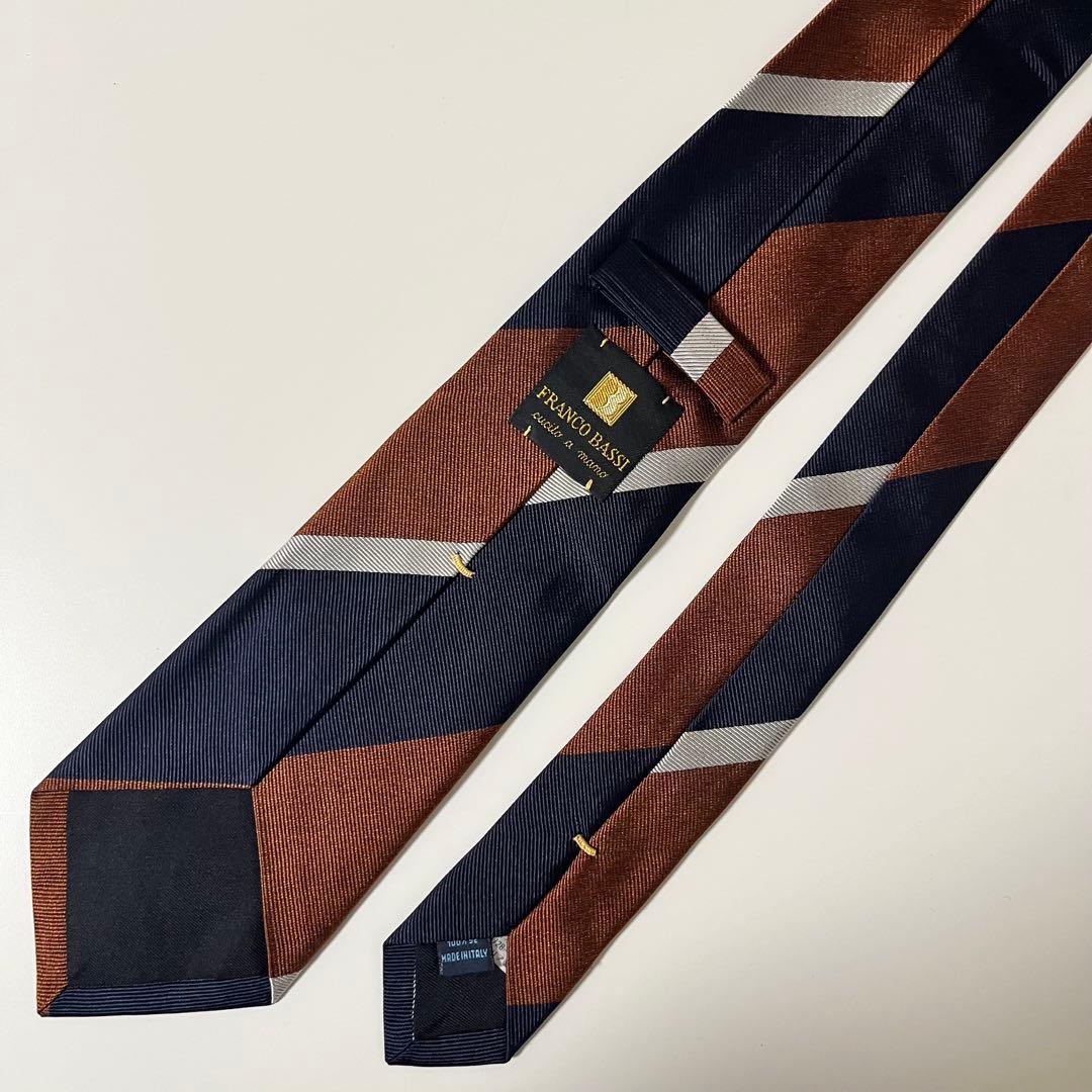 Franco Bassi ネクタイ ストライプ