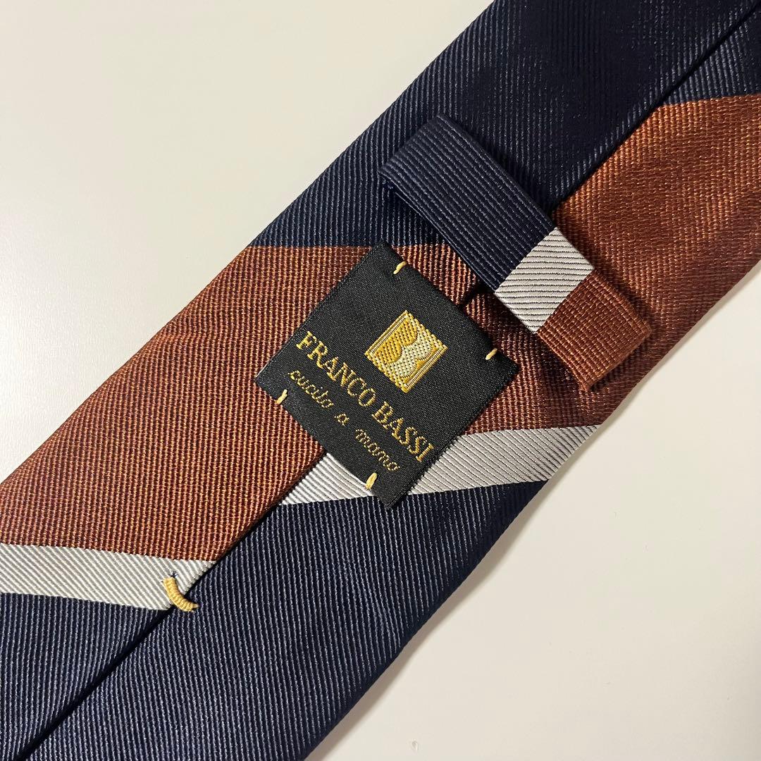 Franco Bassi ネクタイ ストライプ