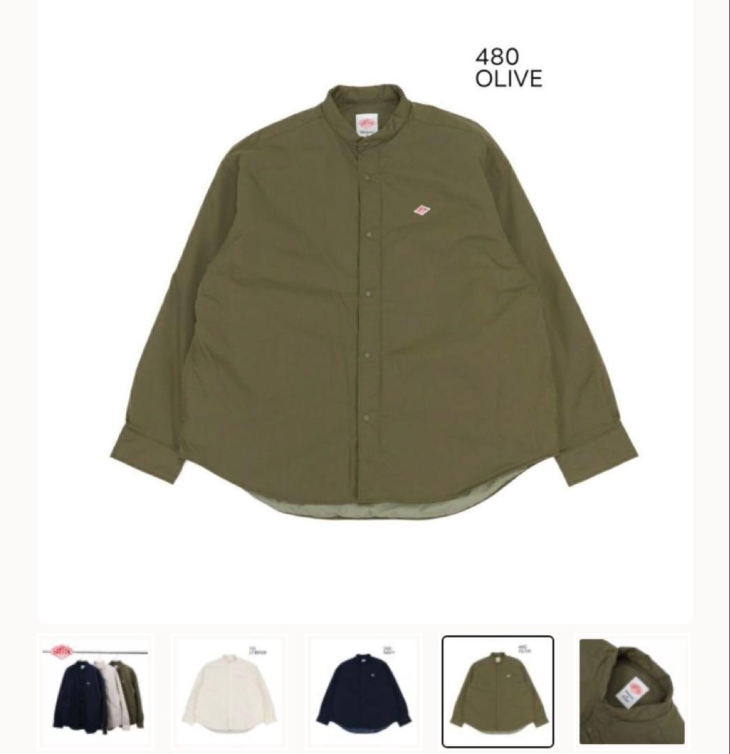 ダントン DANTON スタンドカラー シャツジャケット サイズ38