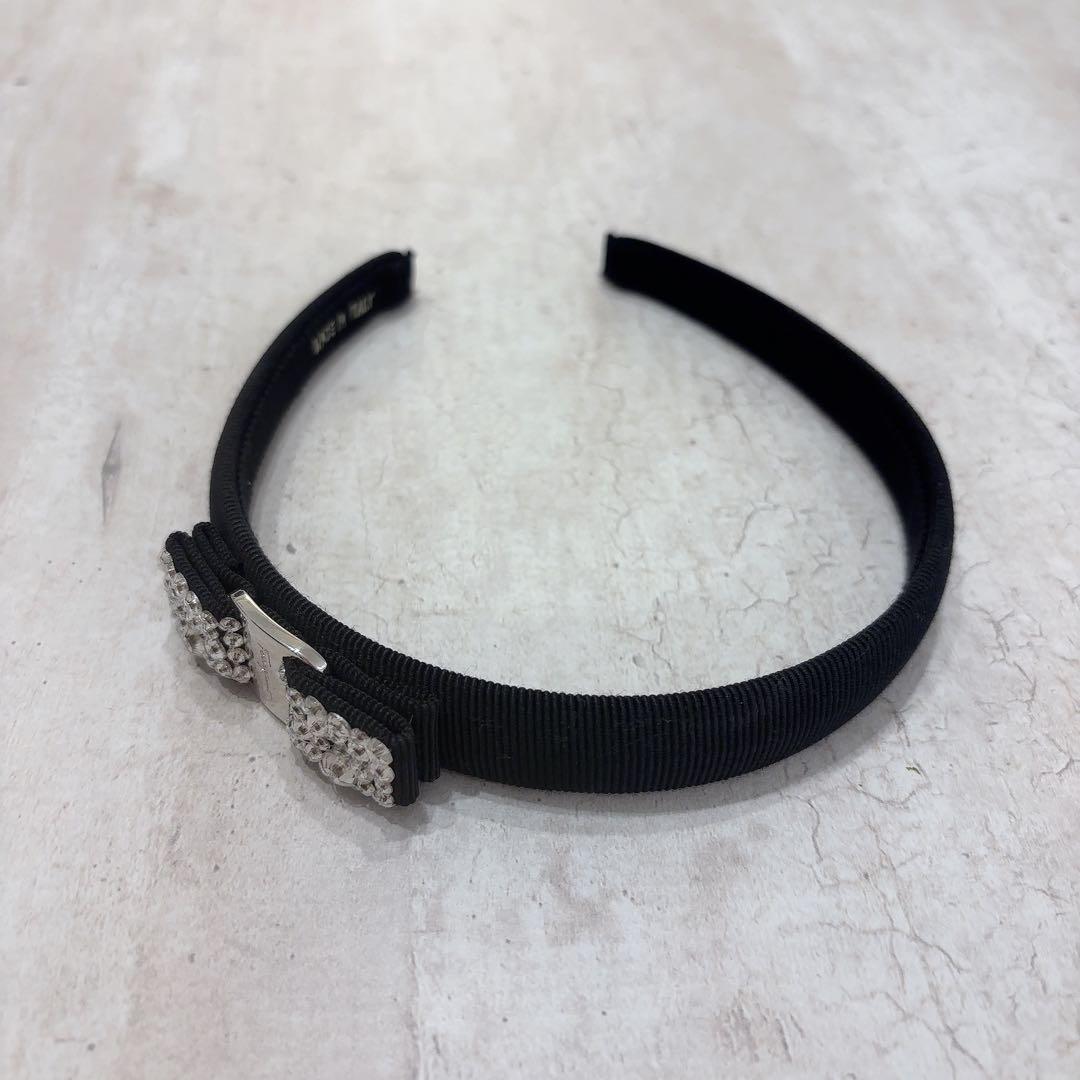 Salvatore Ferragamo カチューシャ リボン ビジュー