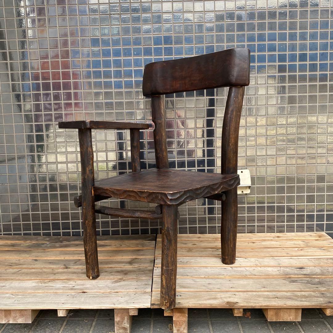 ヴィンテージ ウッドチェア インテリア 家具 木製 店舗什器 プリミティブ