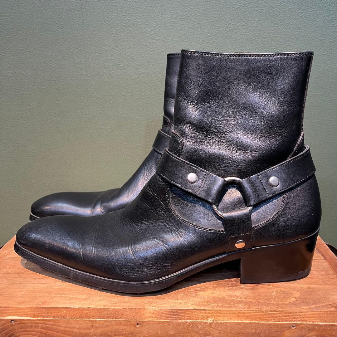 whoop-de-doo ヒールブーツ リングブーツ26cm ブラック　Y2K