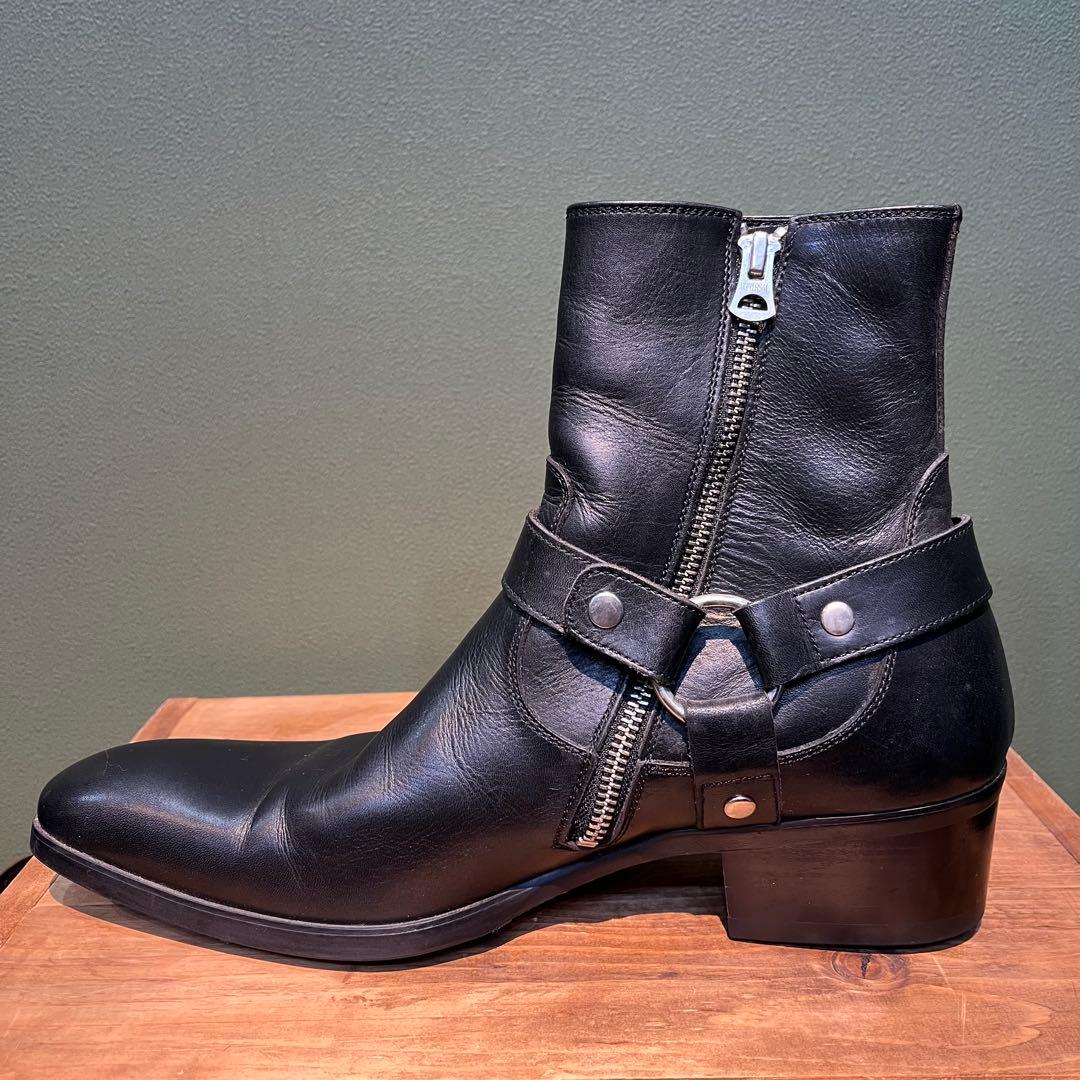 whoop-de-doo ヒールブーツ リングブーツ26cm ブラック　Y2K