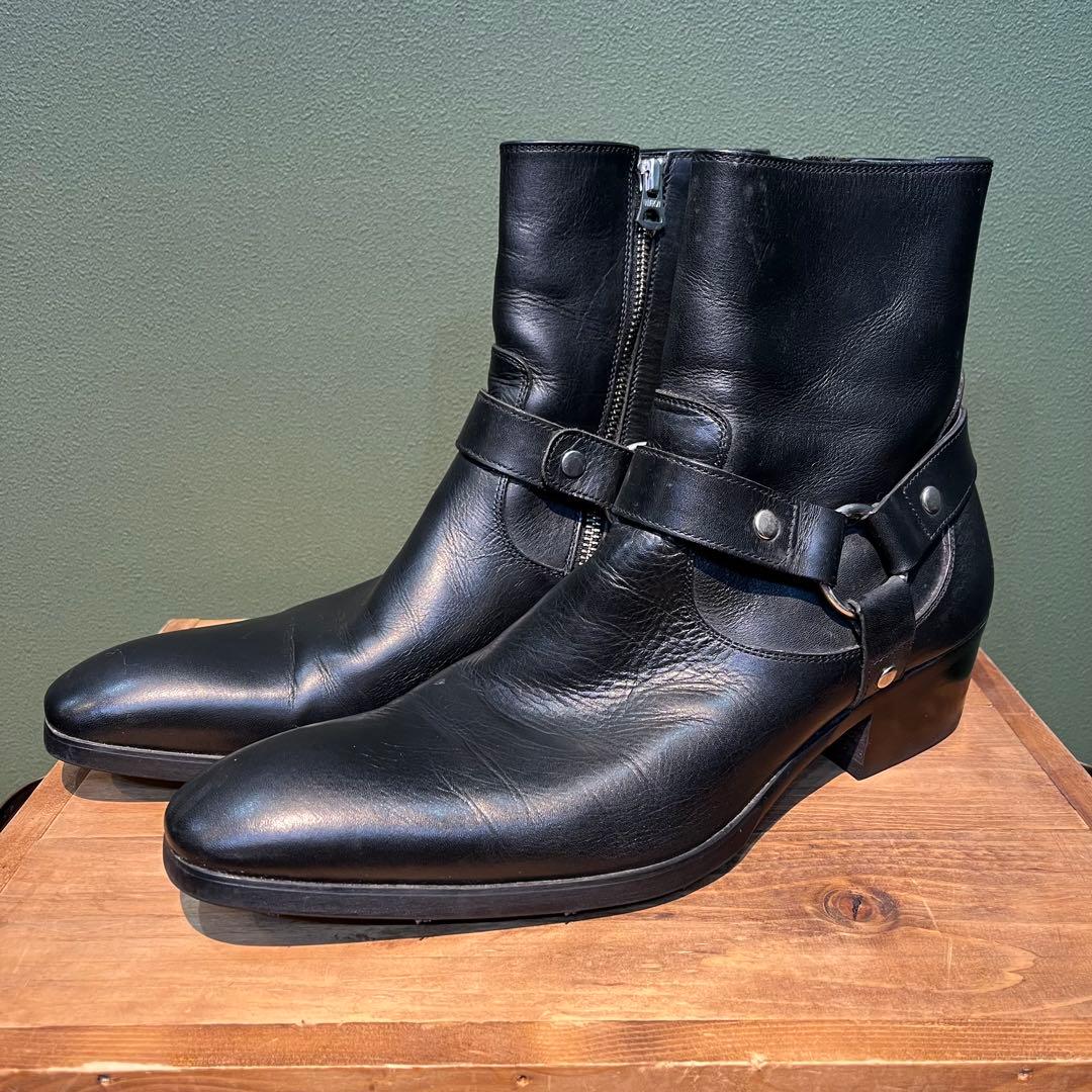 whoop-de-doo ヒールブーツ リングブーツ26cm ブラック　Y2K