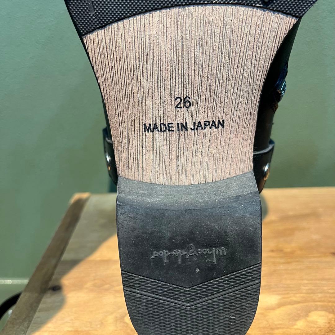 whoop-de-doo ヒールブーツ リングブーツ26cm ブラック　Y2K