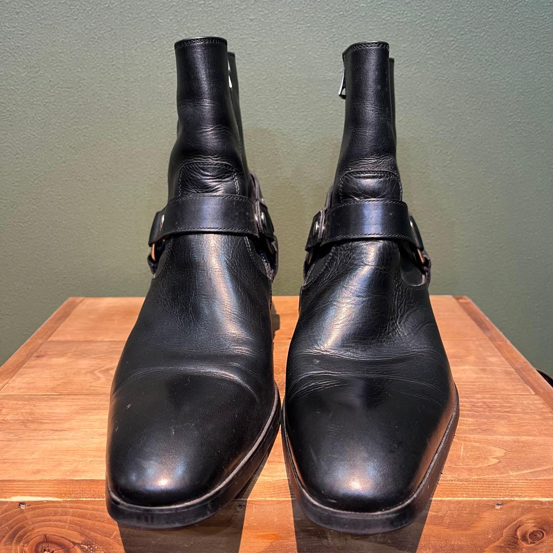 whoop-de-doo ヒールブーツ リングブーツ26cm ブラック　Y2K