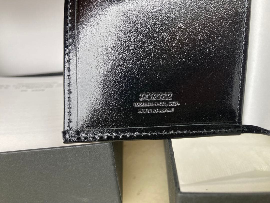 PORTER 三つ折り財布 未使用 ブラック