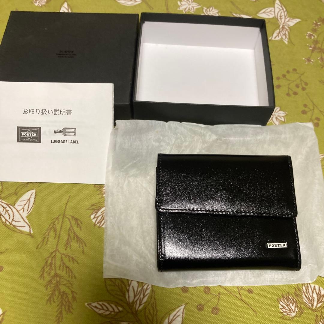 PORTER 三つ折り財布 未使用 ブラック