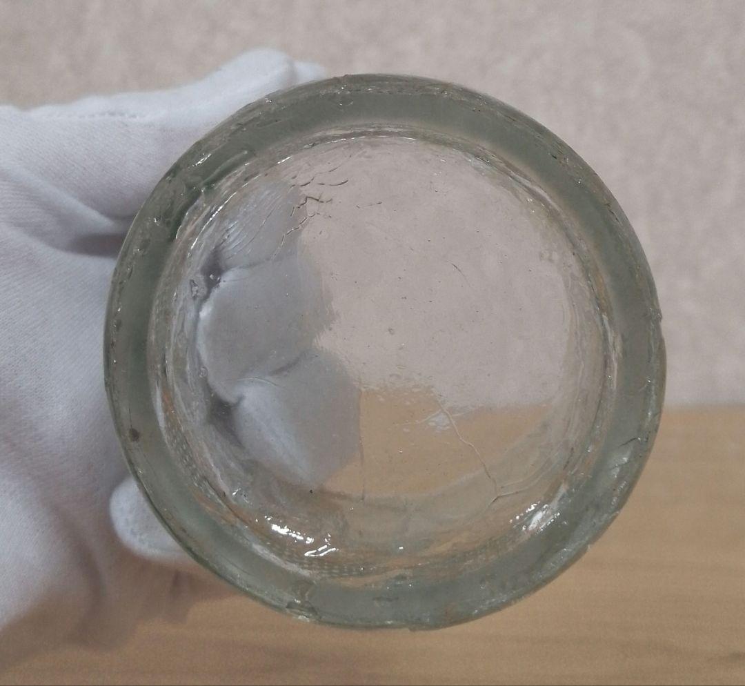 大正〜昭和初期 プレスガラス 幾何学文様 水飲みコップ