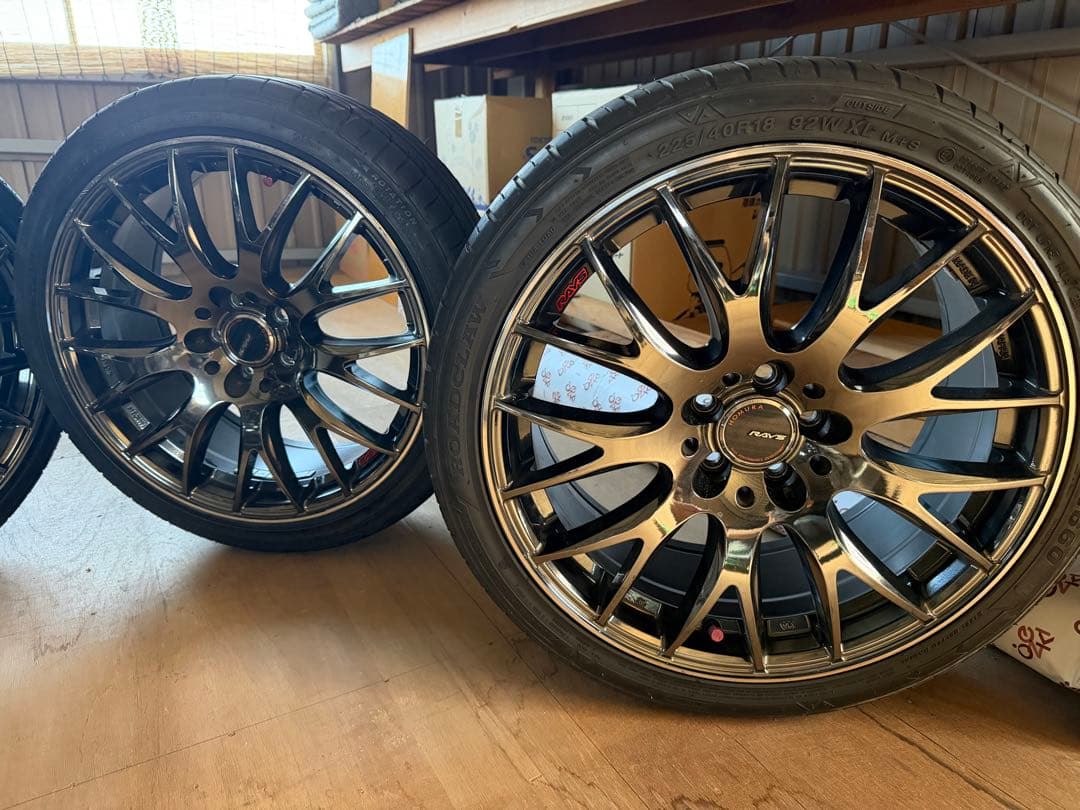 18インチ rays ホムラ 4本通し