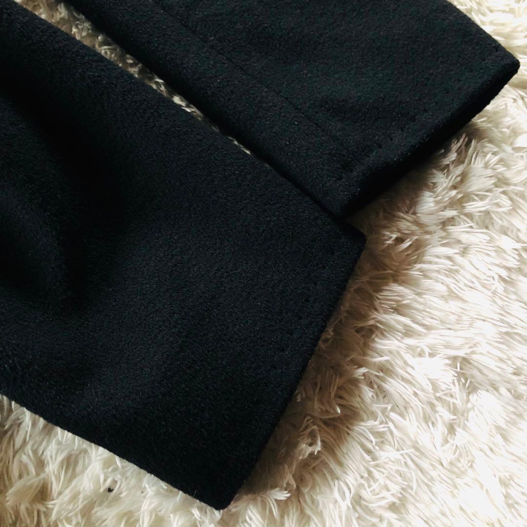 美品✨マックスマーラ カシミヤ混コート ビッグカラー 白タグ ブラック 40