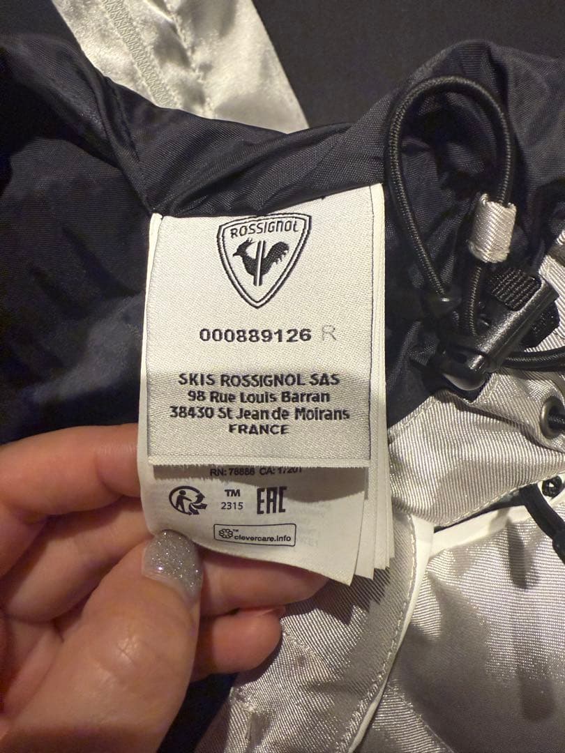 ROSSIGNOL シルバー ブラック ウェアセット