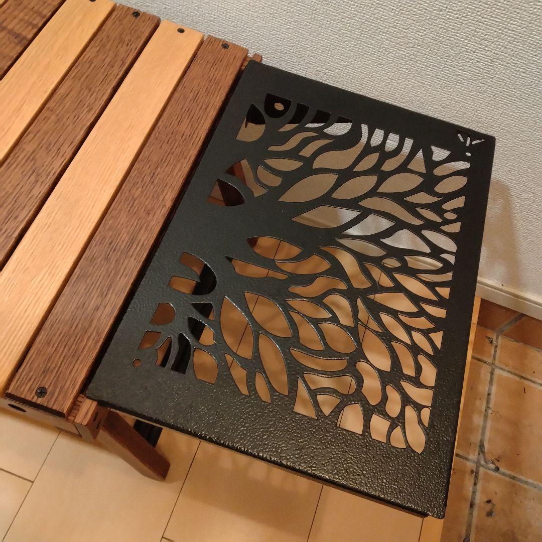 Smith-masa　ハレテーブル アイアンプレートツリー柄2枚セット