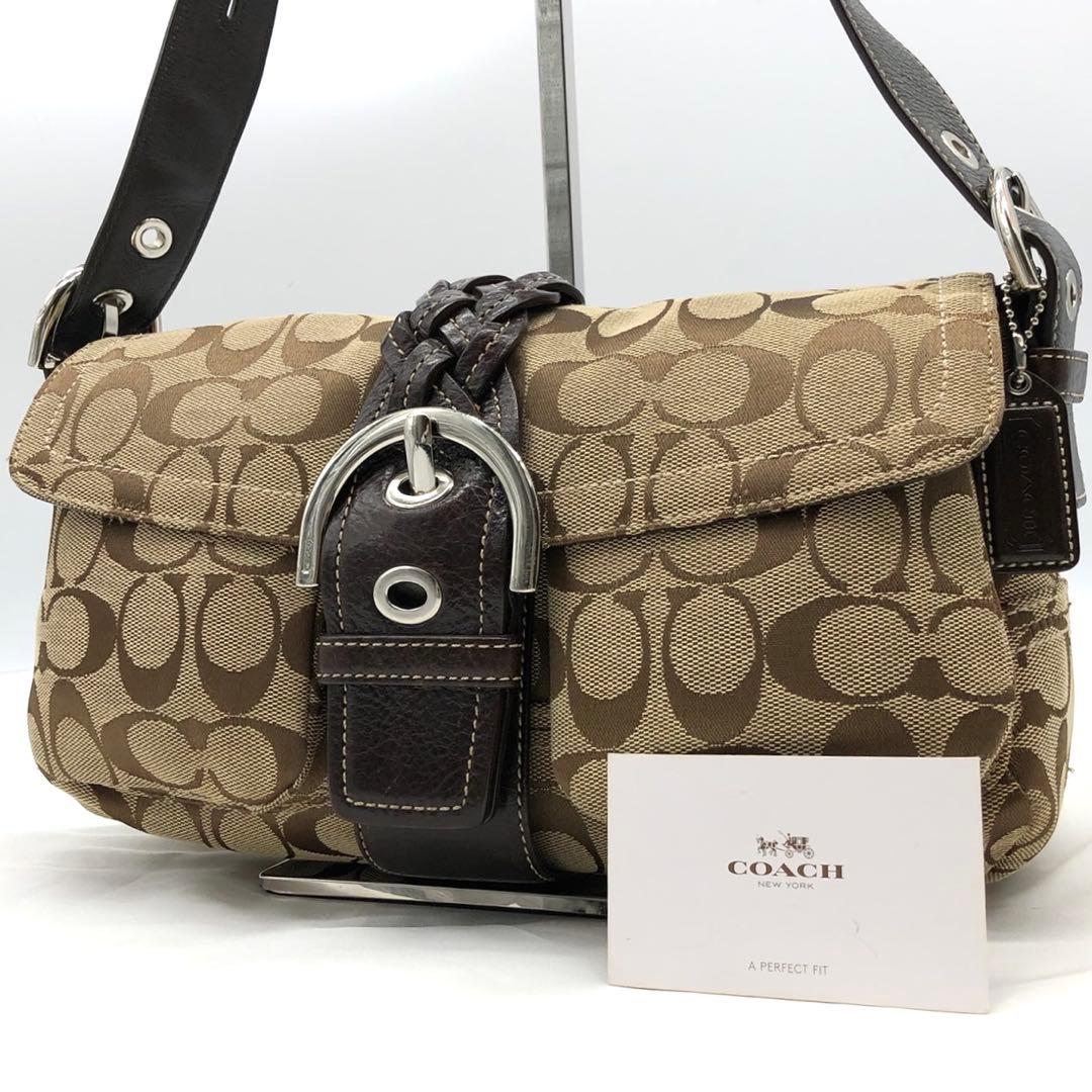 ✨極美品✨コーチ ワンショルダーバッグ ソーホー シグネチャー キャンバス