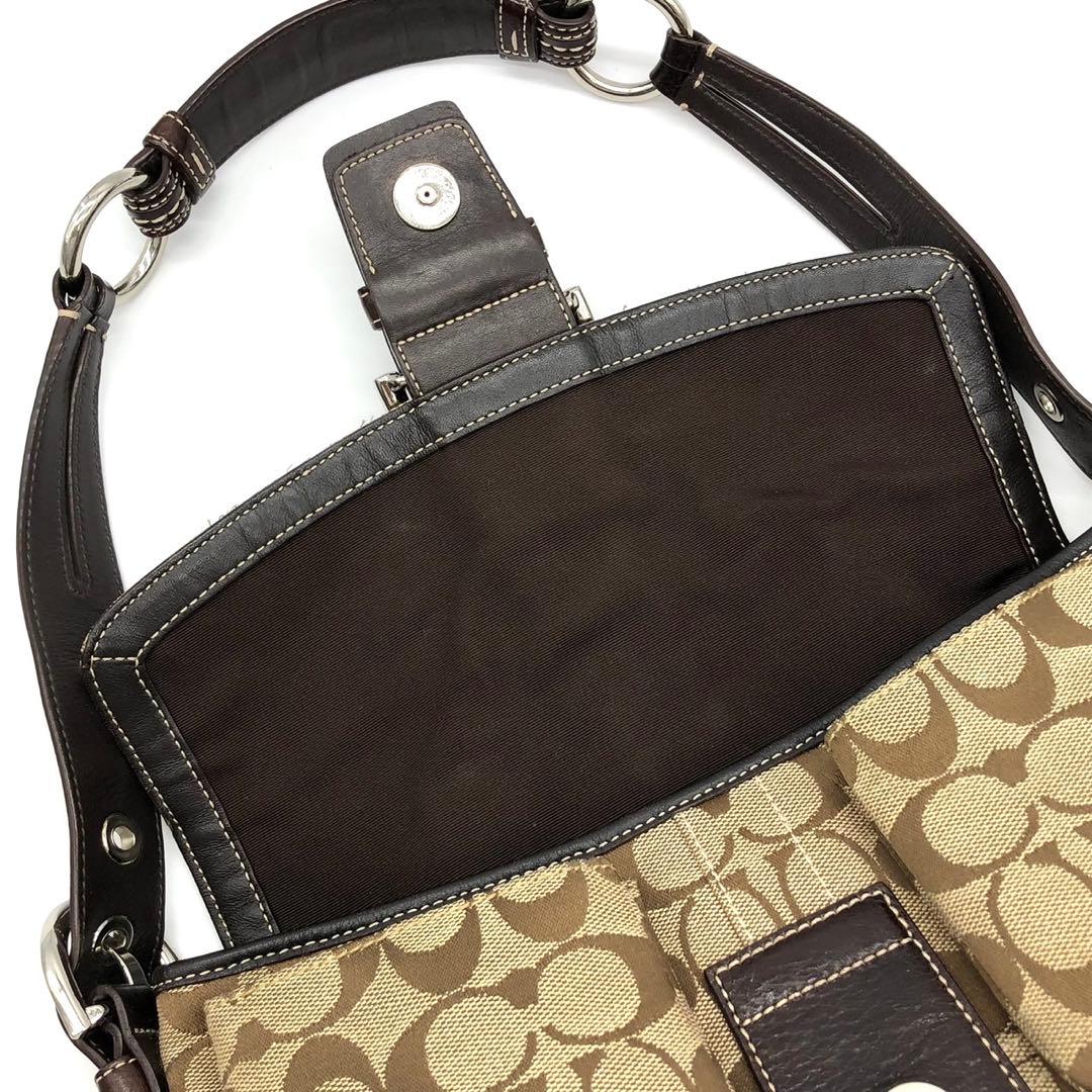 ✨極美品✨コーチ ワンショルダーバッグ ソーホー シグネチャー キャンバス
