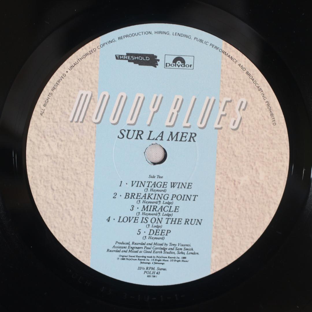 英LP The Moody Blues Sur La Mer UKオリジナル盤