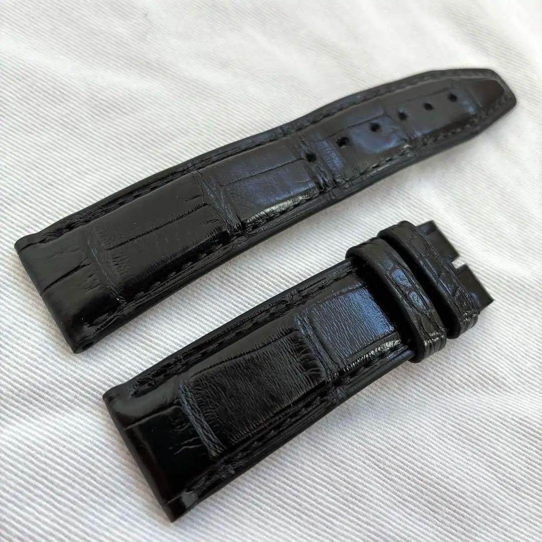 〈IWC〉純正アリゲーターストラップ ブラック XSサイズ