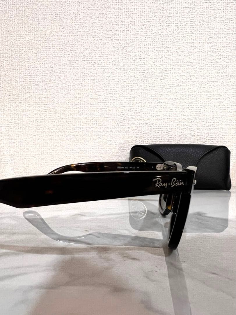 極美品✨Ray-Ban ウェイファーラー RB2140 べっこう柄　正規品