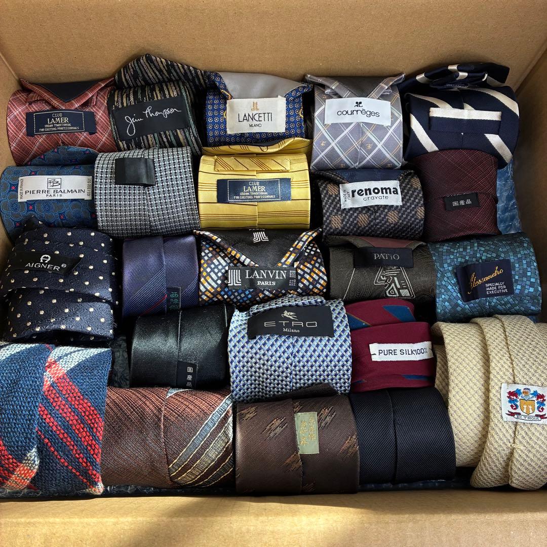 【格安★】ネクタイ ブランド まとめ売り 95本セット メンズ シルク