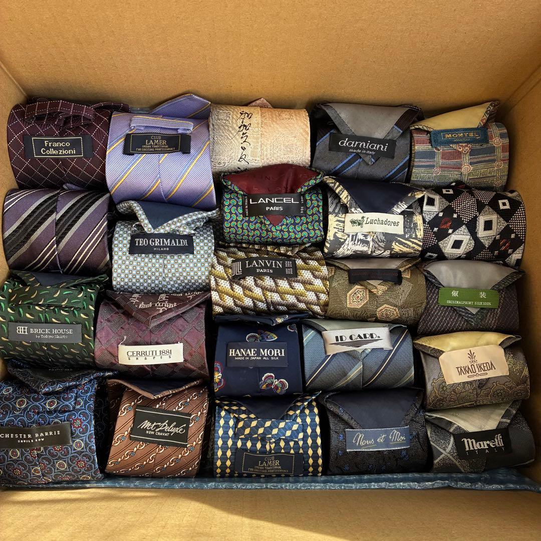 【格安★】ネクタイ ブランド まとめ売り 95本セット メンズ シルク