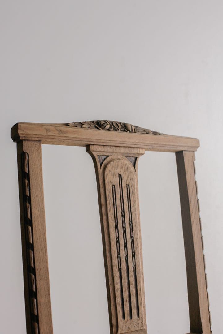 フランスアンティークチェア　ブロカント　無垢材　古家具　古道具　アンティーク家具